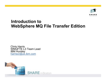 Introduction To WebSphere MQ File Transfer Edition