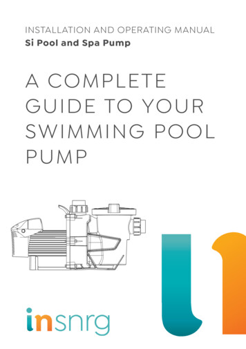 A COMPLETE GUIDE TO YOUR SWIMMING POOL PUMP