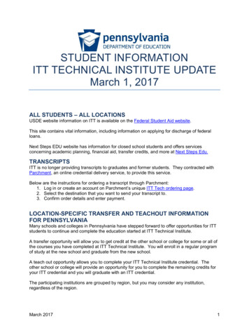 ITT Technical Institute Student Information