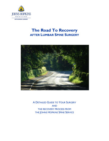 The Road To Recovery - Hopkins Medicine