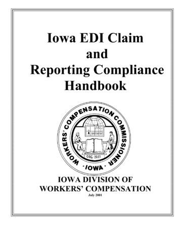 07-2001 Iowa EDI Compliance And Claim Handbook