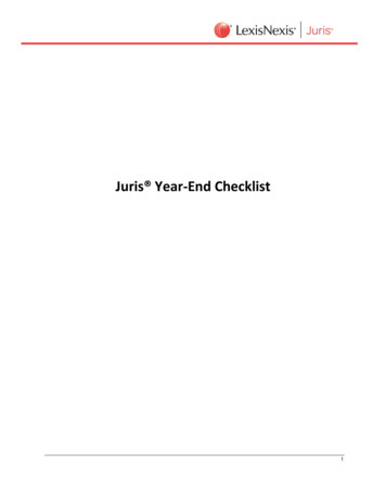 Juris Year-End Checklist - LexisNexis