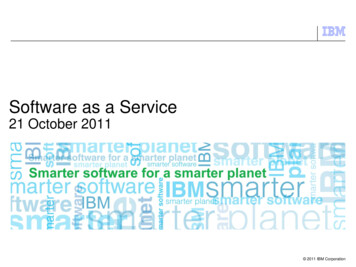 Software As A Service - IBM Support And S
