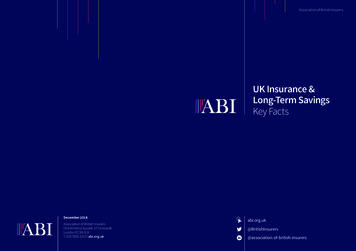 UK Insurance & Long-Term Savings Key Facts