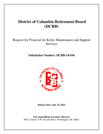 District Of Columbia Retirement Board (DCRB)