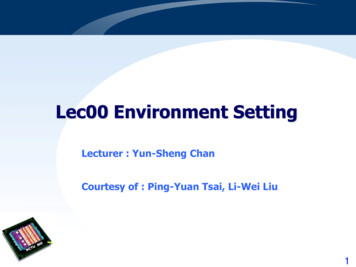 Lec00 Environment Setting