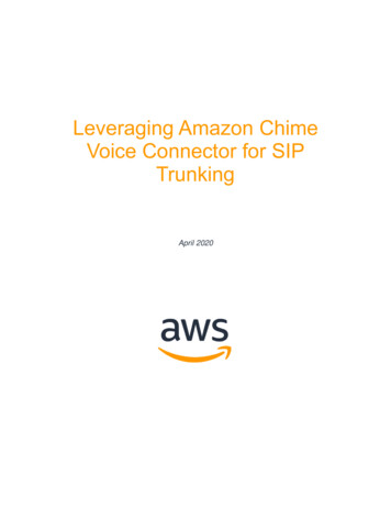 Leveraging Amazon Chime Voice Connector For SIP Trunking
