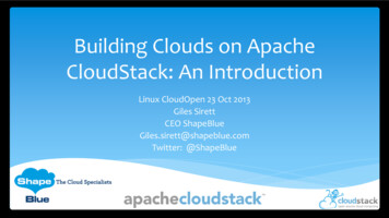 Building Clouds On Apache CloudStack: An Introduction
