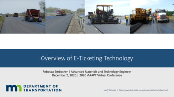 Overview Of E-Ticketing Technology