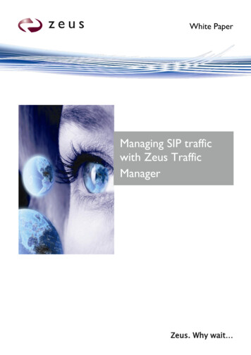 Managing SIP Traffic With Zeus Traffic Manager