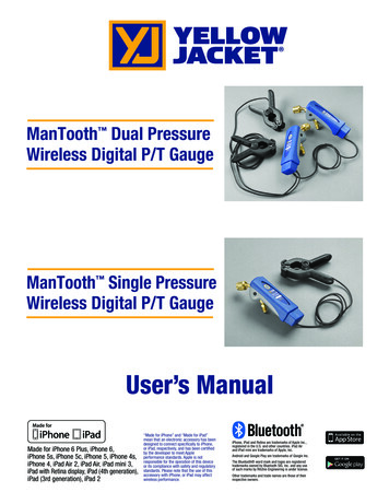 ManTooth Users Guide - YELLOW JACKET