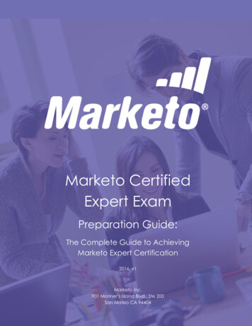 Marketo Certified Expert Exam