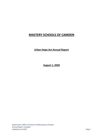 MASTERY SCHOOLS OF CAMDEN - State