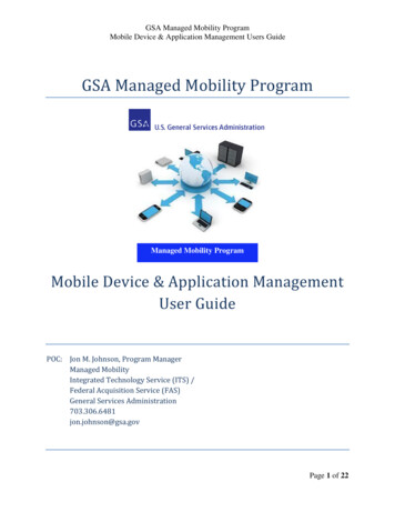 GSA Managed Mobility Program