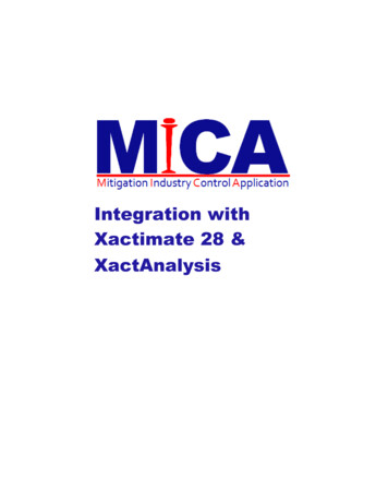 Integration With Xactimate 28 & XactAnalysis