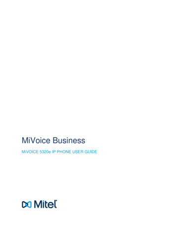 MiVoice 5320e IP Phone User Guide - UNA