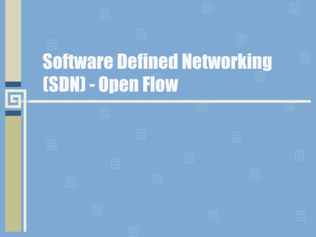Software Defined Networking (SDN) - Open Flow