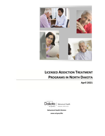LICENSED ADDICTION REATMENT PROGRAMS IN NORTH 