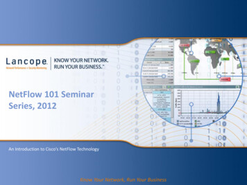 NetFlow 101 Seminar Series, 2012