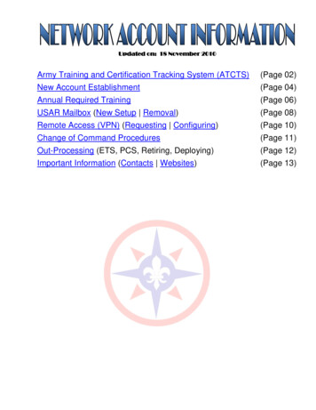 Army Training And Certification Tracking System (ATCTS .