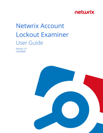 Netwrix Account Lockout Examiner User Guide
