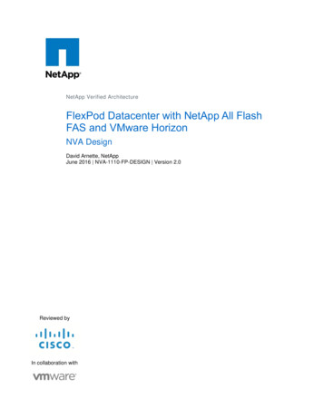 VA-1110-FP-DESIGN—FlexPod Datacenter With NetApp All 