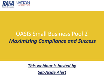 OASIS Small Business Pool 2 - Rasaconsulting 