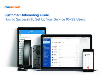 Customer Onboarding Guide - RingCentral App Gall