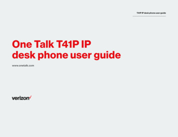 One Talk T41P IP Desk Phone User Guide