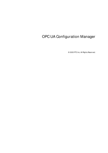 OPC UA Configuration Manager - Kepware