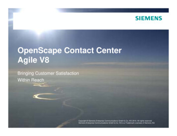 OpenScape Contact Center Agile V8 - Comtel