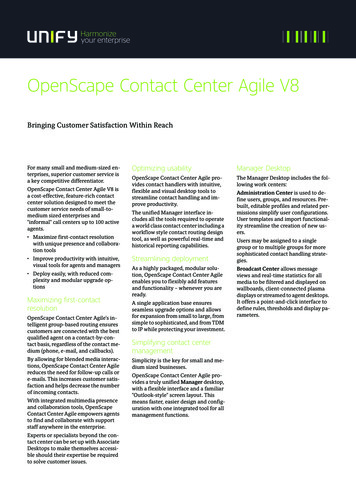OpenScape Contact Center Agile V8 - OLCS