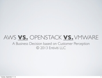 AWS VS. OPENSTACK VS. VMWARE - Files.meetup 