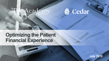 Optimizing The Patient Financial Experience - The Academy