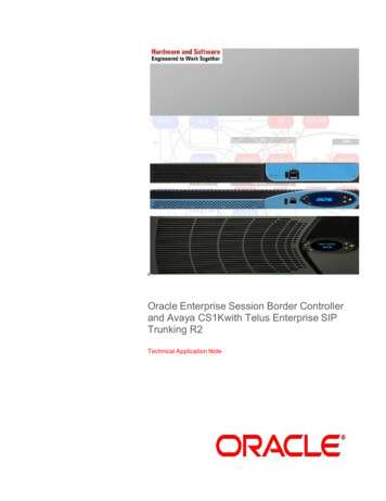 Technical Application Note - Oracle
