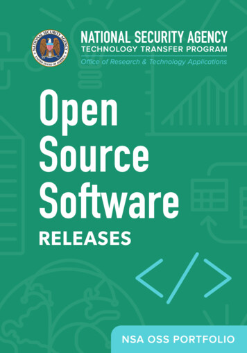 Open Source Software - National Security Agency