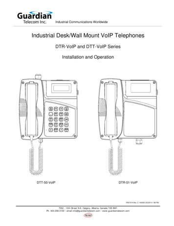 DTR-VoIP And DTT-VoIP Series Installation And Operation