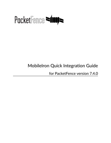 MobileIron Quick Integration Guide - PacketFence