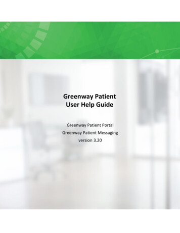 Greenway Patient Engagement Platform User Help Guide