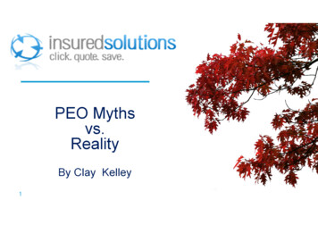 PEO Myths Vs. Reality - Insured Solutions