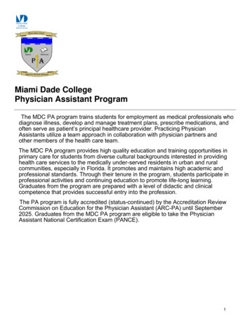 Miami Dade College Physician Assistant Program