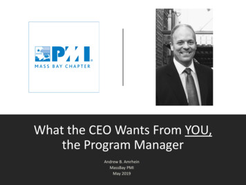 What The CIO Wants From YOU, The Program Manager