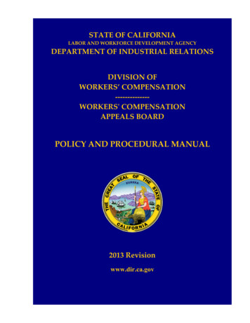 STATE OF CALIFORNIA DIVISION OF WORKERS’ 