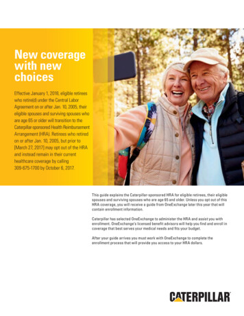 New Coverage With New Choices - Benefits Caterpillar