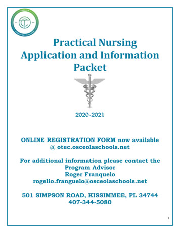 Practical Nursing Application And Information Packet