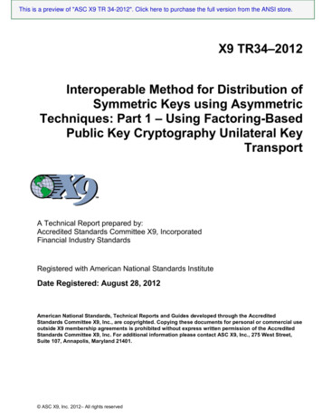 X9 TR34–2012 Interoperable Method For Distribution Of .