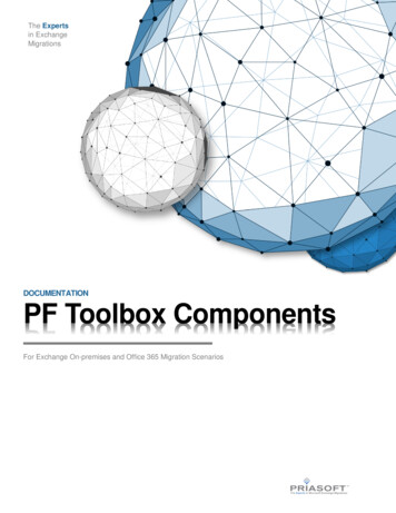 PF Toolbox Components - Exchange On-Premises - Priasoft