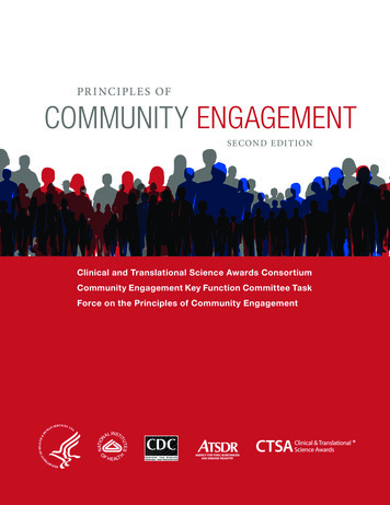 Principles Of Community Engagement (Second Edition)