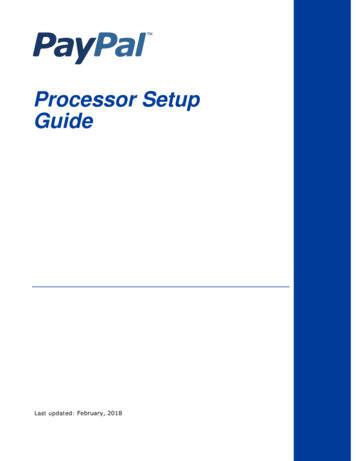 Payflow Processor Setup Guide - PayPal