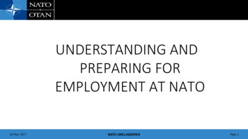 UNDERSTANDING AND PREPARING FOR EMPLOYMENT AT 